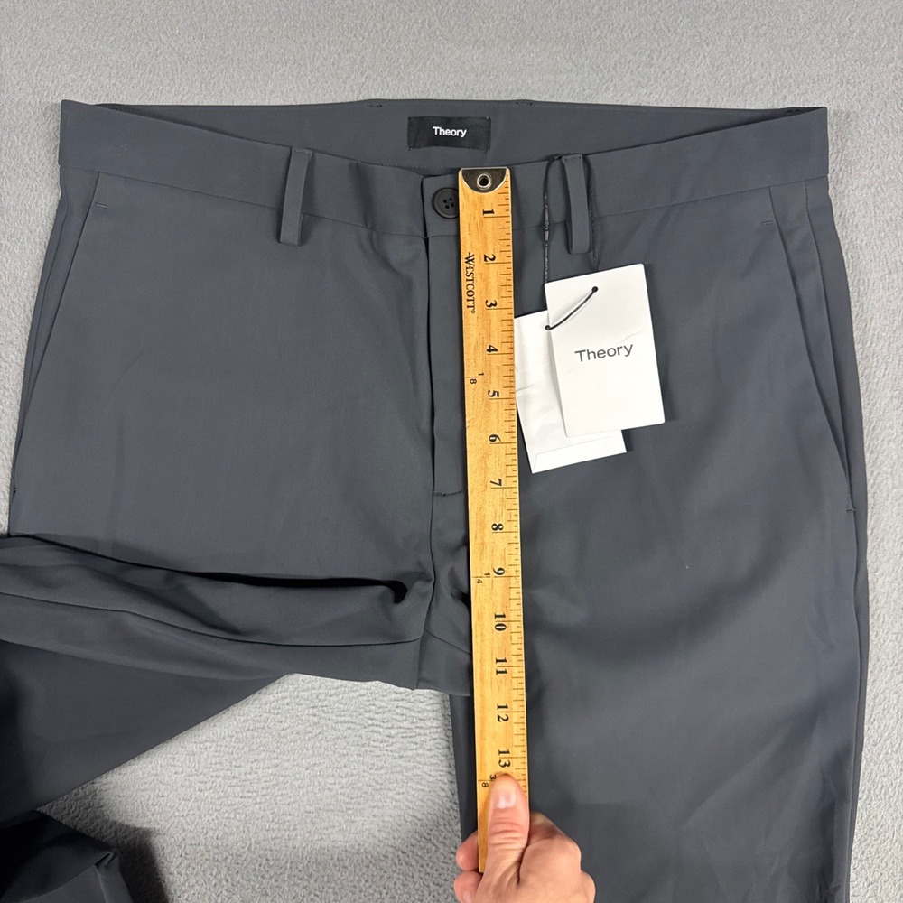 Theory Pants Mens 32x34 Basalt Grey Zaine Precision Ponte Slim Fit New MSRP 225$ - Picture 5 of 11